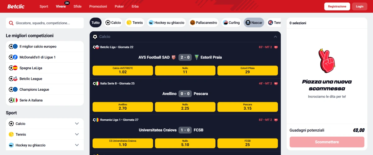 Betclic scommesse sportive